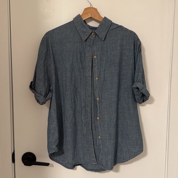The Jane Shirt, Denim Forum, short-sleeve button-up shirt - Picture 3 of 3